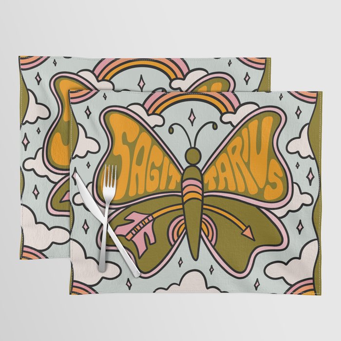 Sagittarius Butterfly Placemat Gallery Image 1