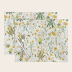 Scandinavian Yellow Wildflowers Botanical Summer Meadow Placemat Gallery Image 1