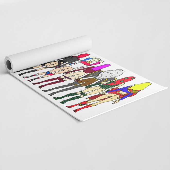 Superhero Butts - Girls Superheroine Butts LV Yoga Mat Gallery Image 2