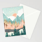 Winter Forest Vista Stationery Card Gallery Image 2