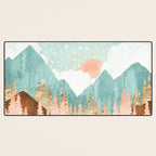 Winter Forest Vista Desk Mat Gallery Image 3