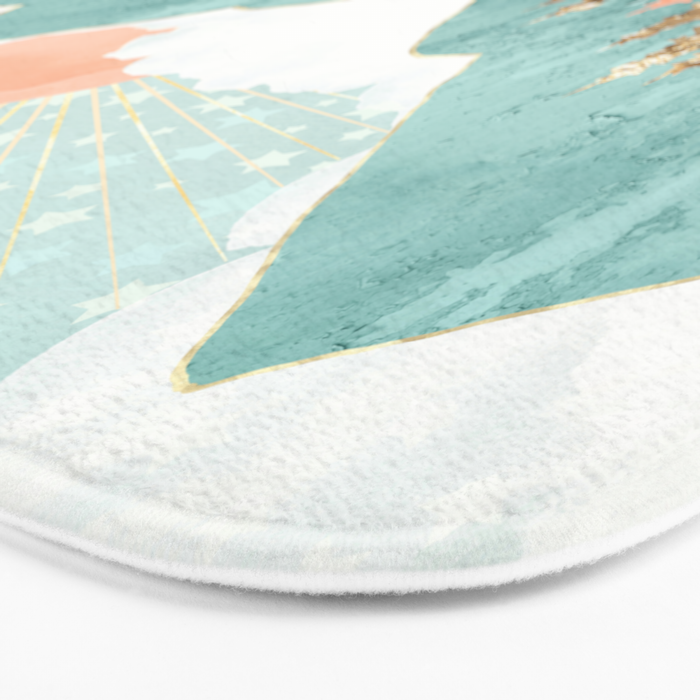 Winter Forest Vista Bath Mat Gallery Image 3