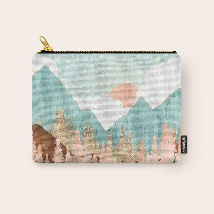 Winter Forest Vista Carry All Pouch Gallery Image 1