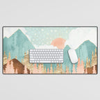 Winter Forest Vista Desk Mat Gallery Image 1