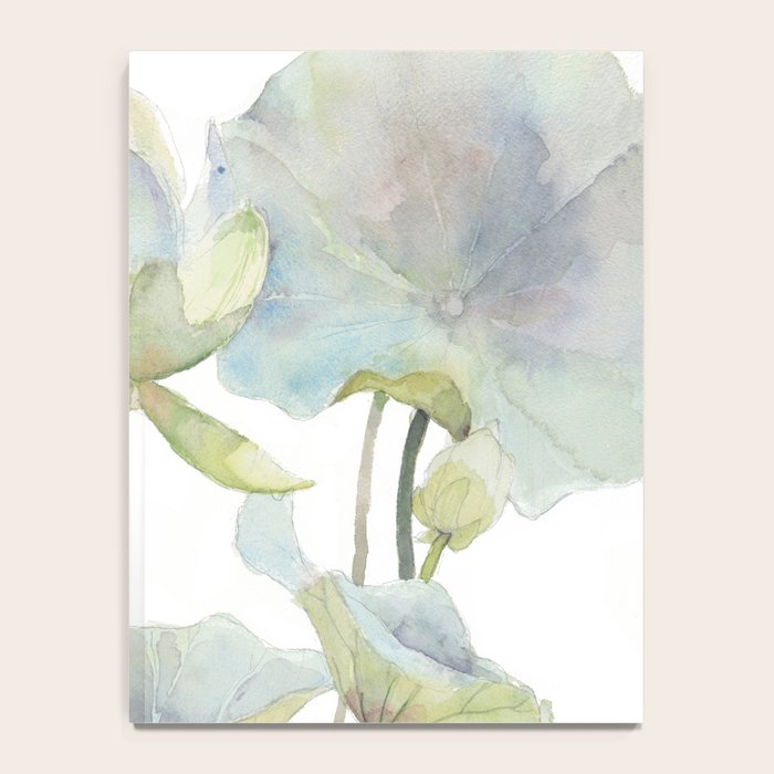 Lotus Flower and Leaves Pink Goldfish Watercolor  Notebook Gallery Image 4