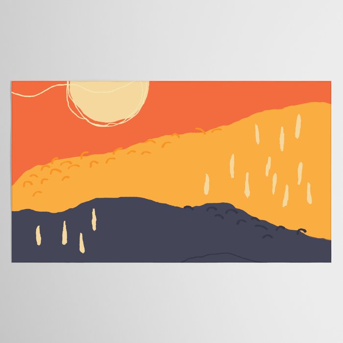 Sunrise Mountain Tablecloth Gallery Image 2