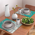 Big Cat Tiger Surfing At Beach Placemat Gallery Image 2