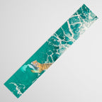 Big Cat Tiger Surfing At Beach Table Runner Gallery Image 3