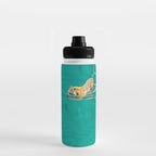 Big Cat Tiger Surfing At Beach Water Bottle Gallery Image 3