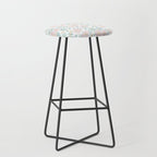 Wild Mountain Roses - pink, mint, and gold Stool Gallery Image 1