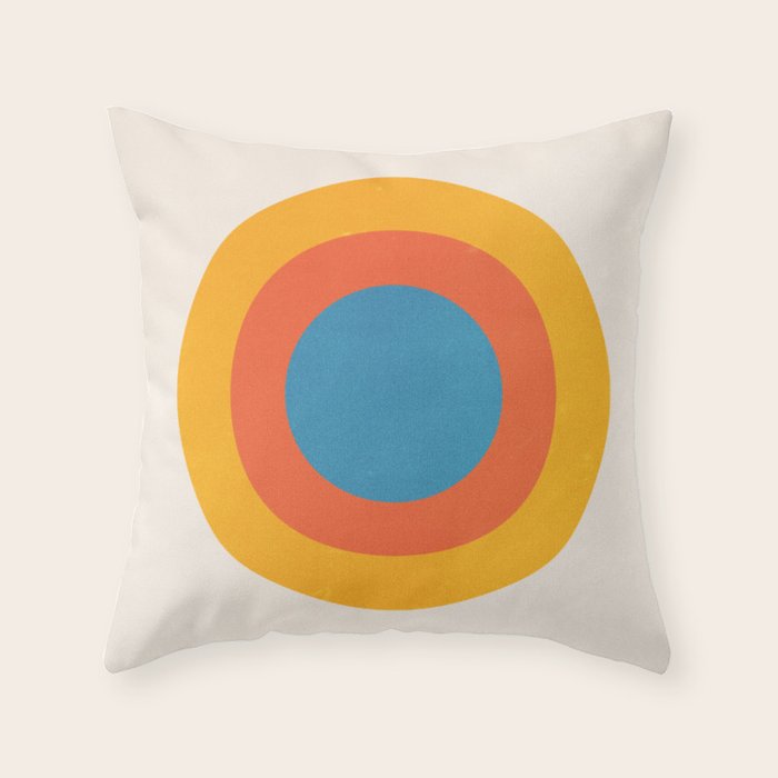 Bauhaus Circles: 1919 Exhibition Throw Pillow Gallery Image 1