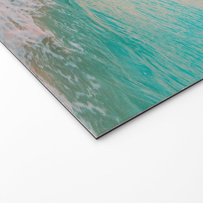Beautiful: Aqua, Turquoise, Pink, Sunset Relaxing, Peaceful, Coastal Seashore Welcome Mat Gallery Image 2