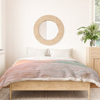 Beautiful: Aqua, Turquoise, Pink, Sunset Relaxing, Peaceful, Coastal Seashore Duvet Cover Gallery Image 3