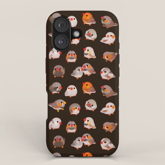 Zebra finch - dark iPhone Case Gallery Image 1