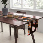Zebra finch - dark Table Runner Gallery Image 2