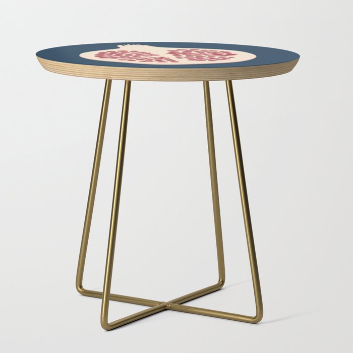 Pomegranate Fruit Navy Blue Side Table Gallery Image 1