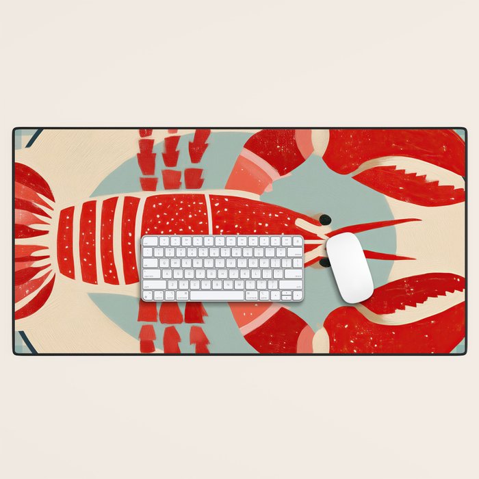 Lobster Lunch Desk Mat Gallery Image 1