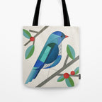 Blue Bird Tote Bag Gallery Image 1
