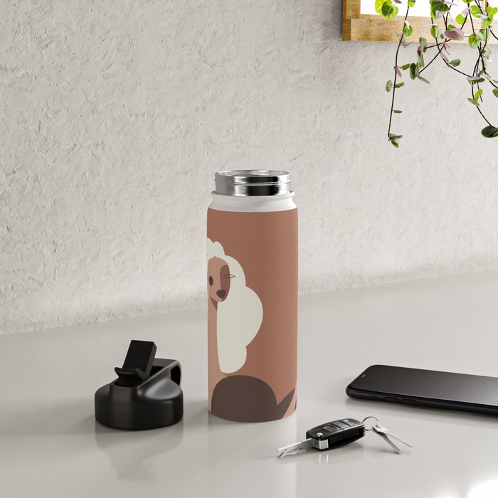 Coffee Hour Inspired by PANTONE 17 1230 Mocha Mousse Water Bottle Gallery Image 4