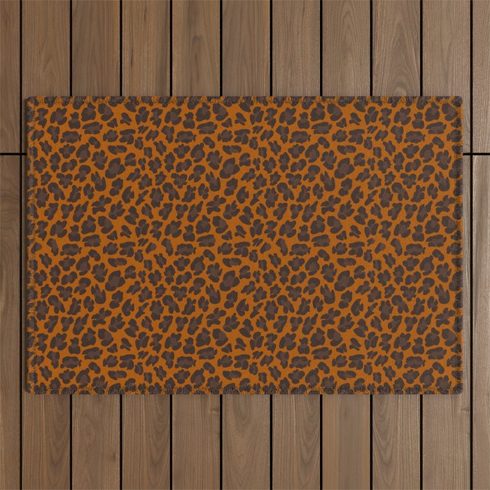 Classic Leopard Print Pattern Outdoor Rug Gallery Image 1