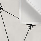 Libra Zodiac Star Constellation Line Art White Wall Tapestry Gallery Image 3
