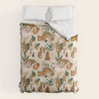 Serval cat abstract nature Comforter Gallery Image 6
