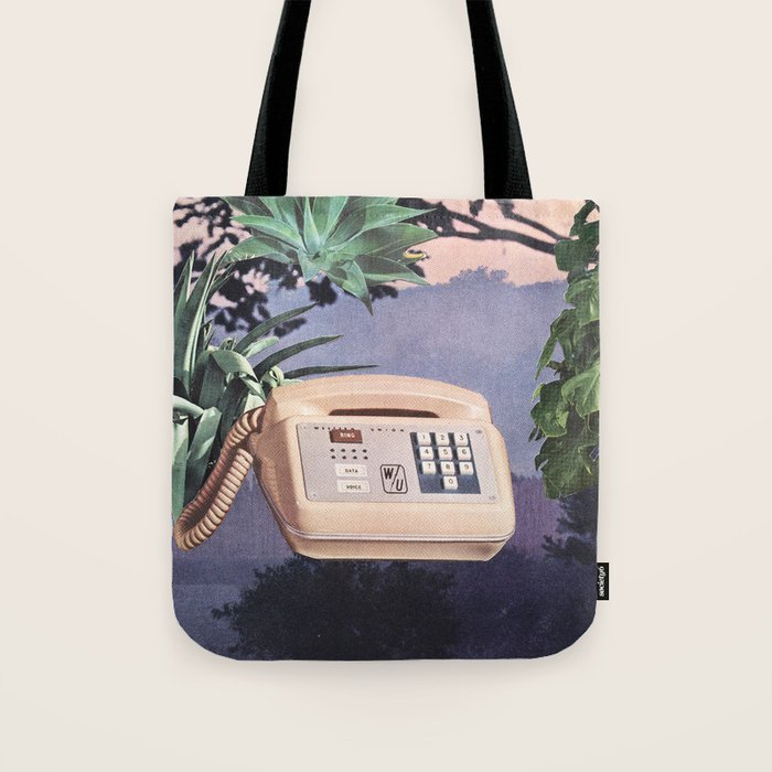 Late Nite Phone Talks Tote Bag Gallery Image 1