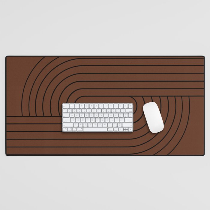 Oval Lines Abstract XXVI Desk Mat Gallery Image 1