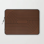 Oval Lines Abstract XXVI Laptop Sleeve Gallery Image 1