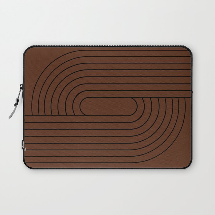 Oval Lines Abstract XXVI Laptop Sleeve Gallery Image 1