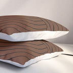 Oval Lines Abstract XXVI Pillow Sham Gallery Image 3