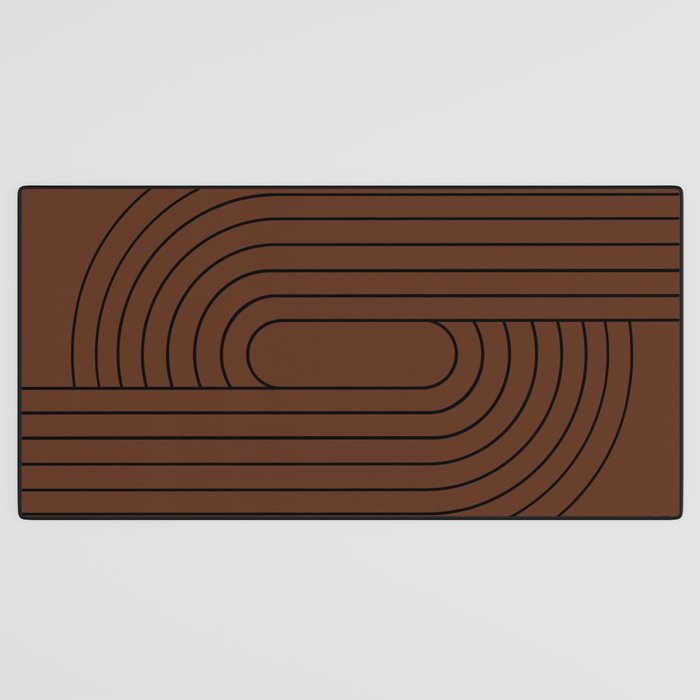 Oval Lines Abstract XXVI Desk Mat Gallery Image 3