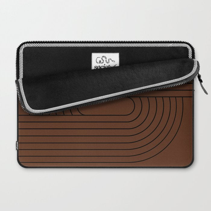 Oval Lines Abstract XXVI Laptop Sleeve Gallery Image 2