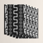 Abstract Black and White African Mud Cloth Design Wrapping Paper Gallery Image 3