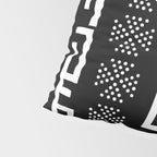 Abstract Black and White African Mud Cloth Design Pillow Sham Gallery Image 4