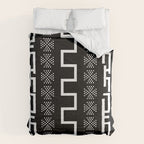 Abstract Black and White African Mud Cloth Design Comforter Gallery Image 6