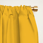 True Mustard Yellow Solid Window Curtain Gallery Image 2