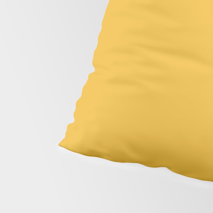 True Mustard Yellow Solid Pillow Sham Gallery Image 4