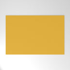 True Mustard Yellow Solid Welcome Mat Gallery Image 1