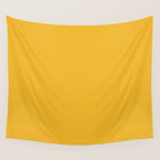 True Mustard Yellow Solid Wall Tapestry Gallery Image 4