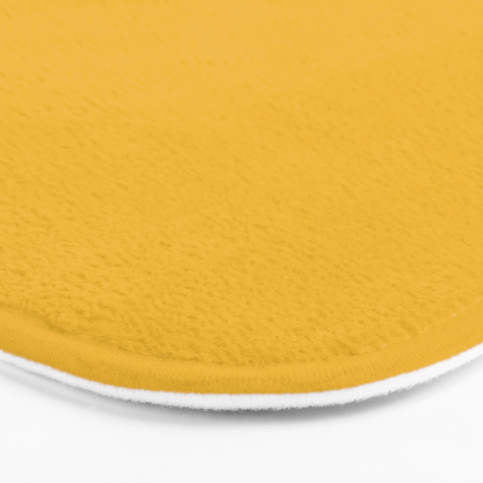 True Mustard Yellow Solid Bath Mat Gallery Image 3
