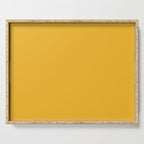 True Mustard Yellow Solid Serving Tray Gallery Image 1