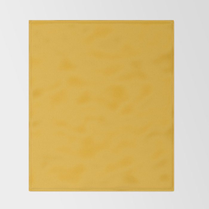 True Mustard Yellow Solid Throw Blanket Gallery Image 2