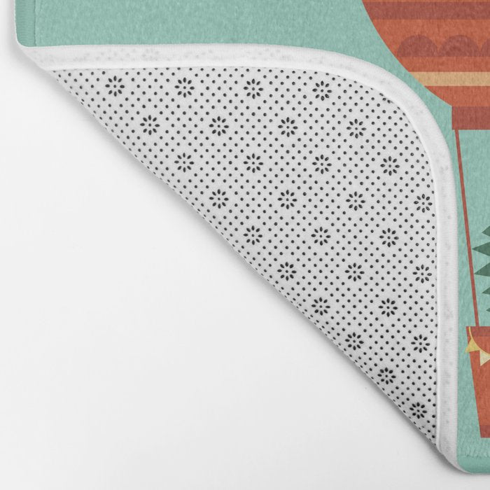 Dragon On Hot Air Balloon Bath Mat Gallery Image 2