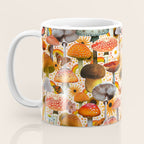 Mushroom Collage Print in Cream Coffee Mug Gallery Image 3