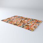 Mushroom Collage Print in Cream Rug Gallery Image 3