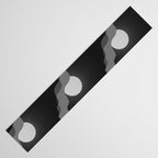 Abstraction_SUNRISE_SUNSET_BLACK_WHITE_MONO_POP_ART_0622A Table Runner Gallery Image 3