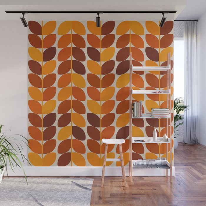 Fall Leaves Wall Mural Gallery Image 1