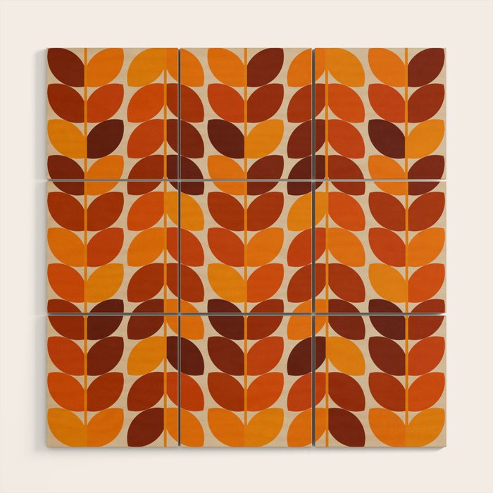 Fall Leaves Wood Wall Art Gallery Image 1