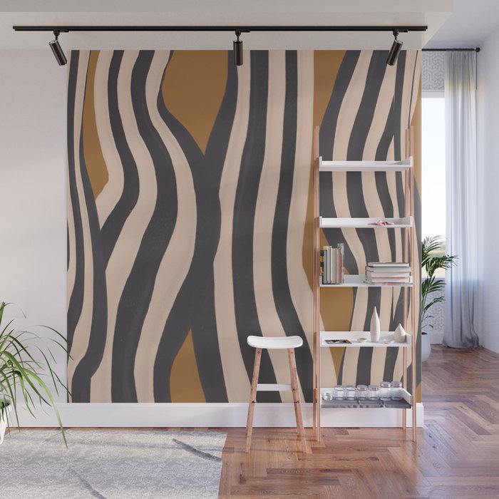 Abstract Lines 2 Wall Mural Gallery Image 1
